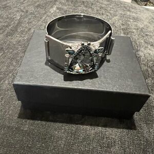 Swarovski Silver and Black Bracelet with Elegant Design